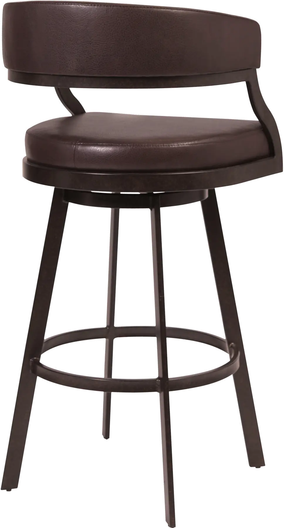 Saturn Brown Swivel Counter Height Stool