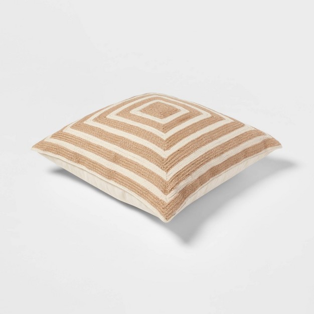 Jute Floor Pillow Neutral