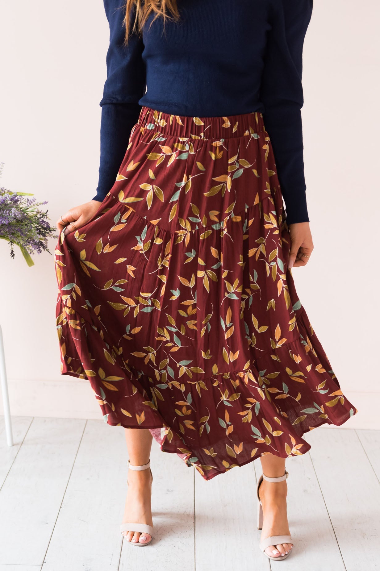 Leaves Are Changing Modest Skirt