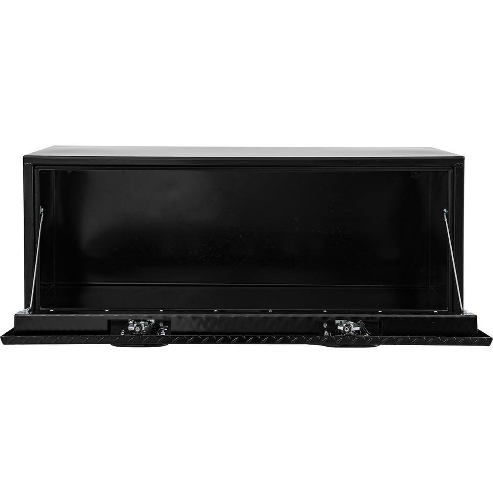 Buyers Products Company 18 in. x 18 in. x 48 in. Gloss Black Steel Underbody Truck Tool Box with Aluminum Door 1702510