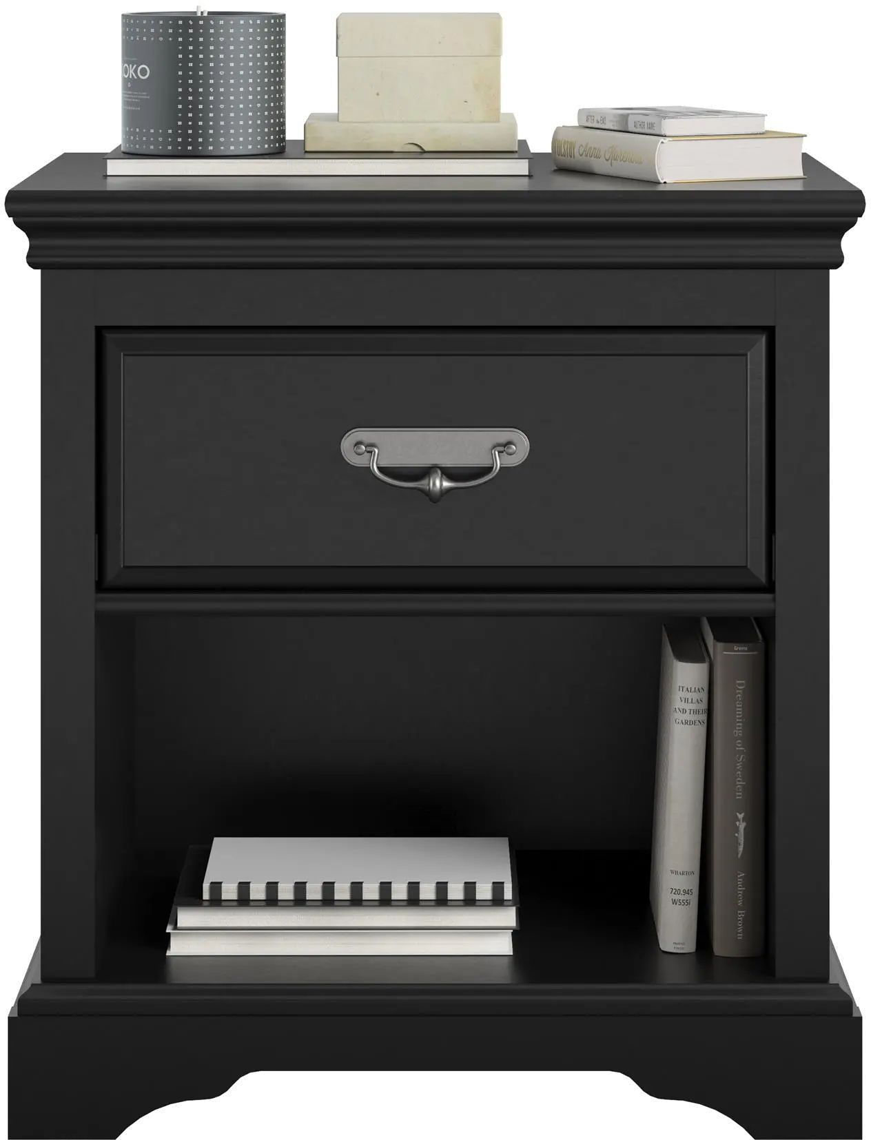 Bristol Traditional Black Nightstand