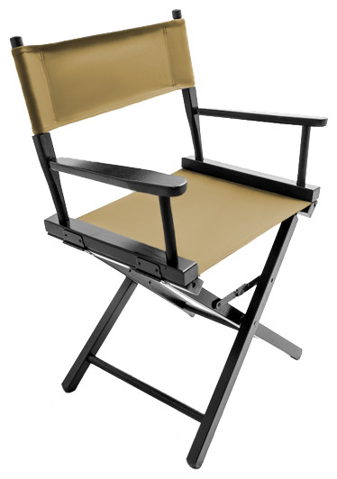 Gold Medal 18 quotBlack Contemporary Director  x27s Chair   Transitional   Folding Chairs And Stools   by Gold Medal  Houzz