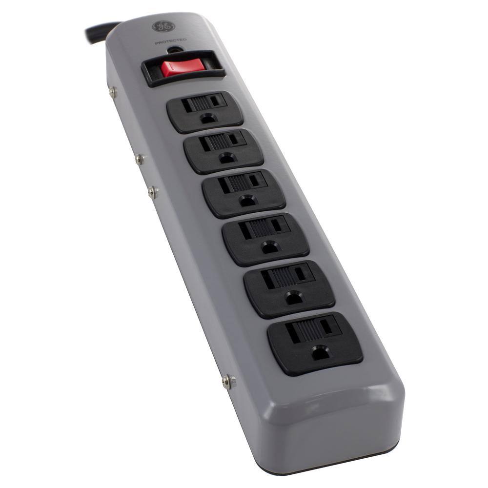 GE 6-Outlet Heavy-Duty Surge Protector 14021