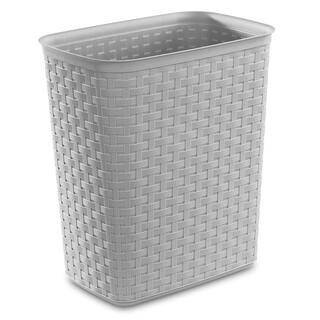 Sterilite Weave Capacity 8 5.8 Gal. Gray Plastic HomeOffice Wastebasket Trash Can (6-Pack) 6 x 10386A06