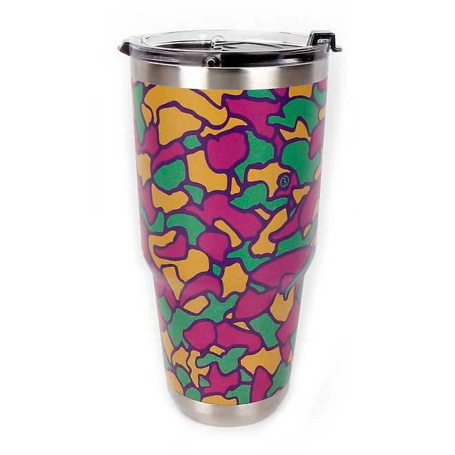 Magellan Outdoors Mardi Gras 2022 Throwback 30 oz Tumbler with Lid