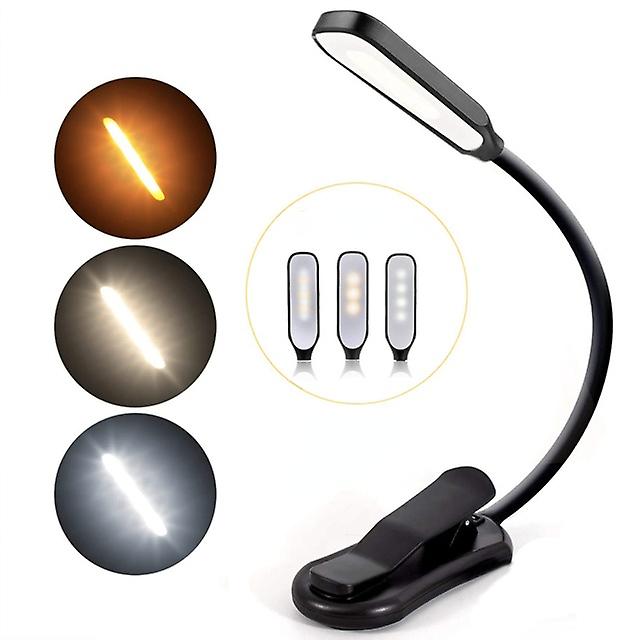 Rechargeable Reading Light Warm Color Cool White Easy Clip Light