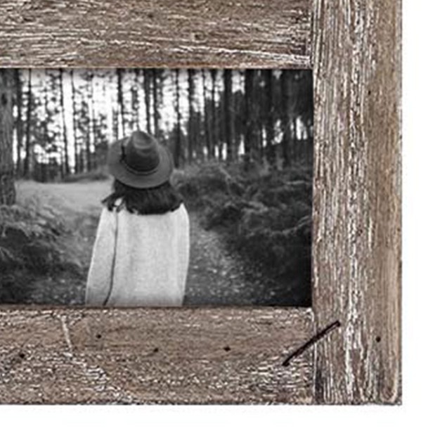 4 X 6 Inch Decorative Distressed Wood Picture Frame With Nail Accents Holds 5 4x6 Photos Foreside Home amp Garden