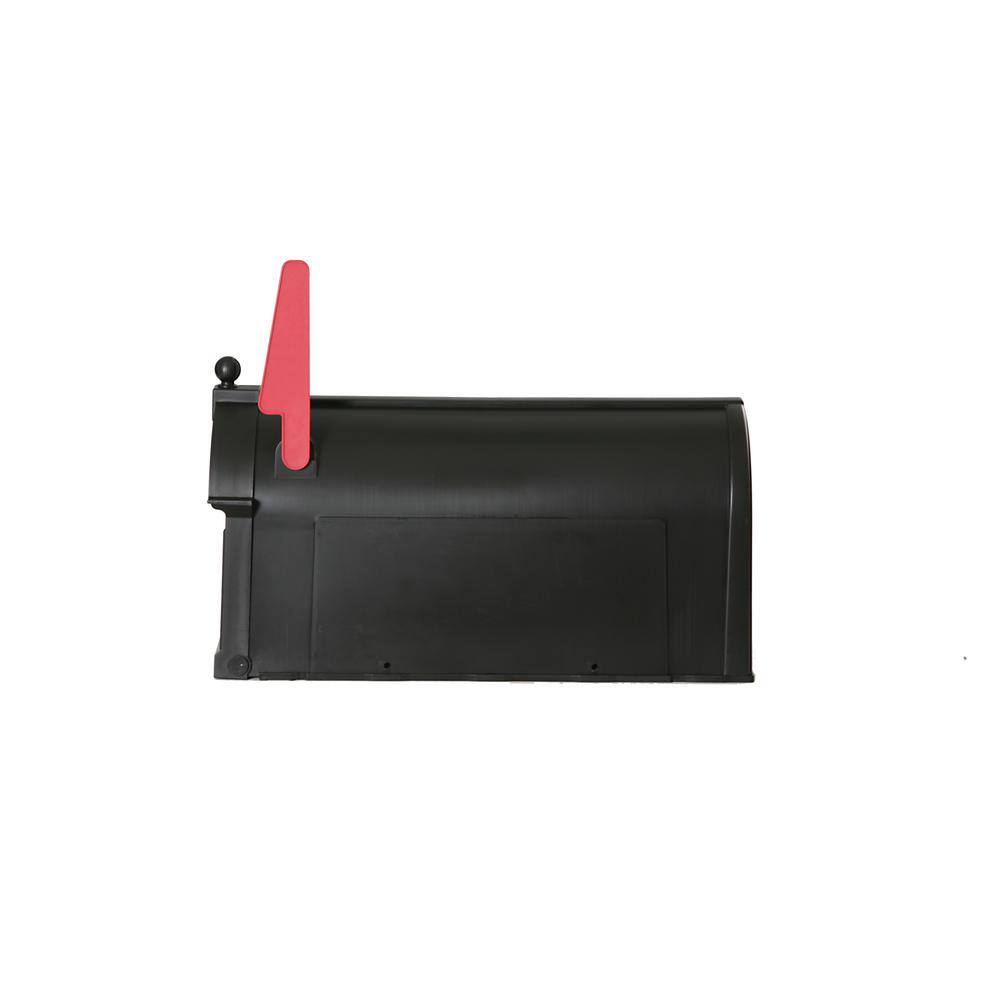 Postal PRO Ambrose Black Post Mount Mailbox PP1000BLM