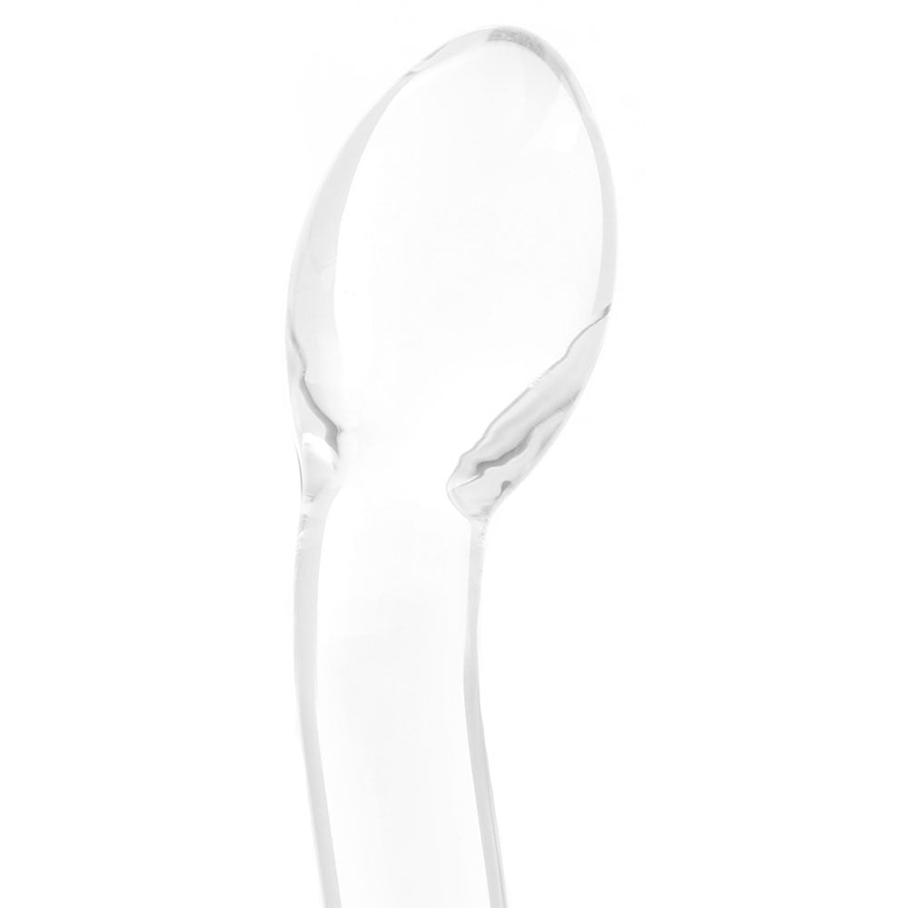 gläs 8 Inch Slimline G-Spot Glass Dildo