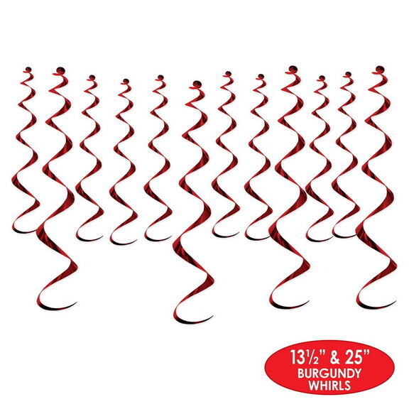 Beistle 53505 BK Metallic Whirls  black  8 13  189...