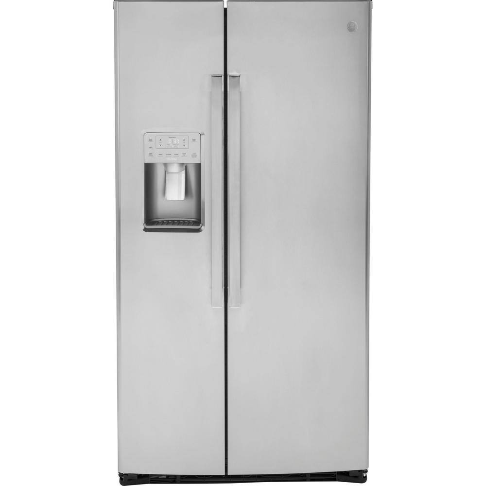 GE Profile Profile 25.3 cu. ft. Side by Side Refrigerator in Fingerprint Resistant Stainless Steel ENERGY STAR PSE25KYHFS