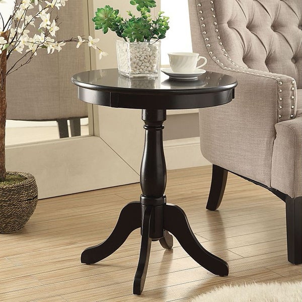 Modern Style Wooden Round Side Table， End Table