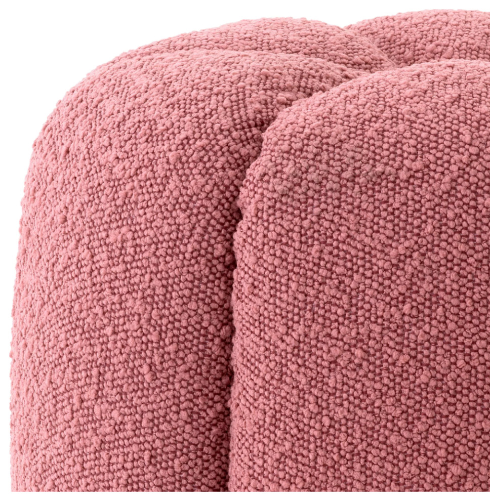 Modern Bouclé Stool  Eichholtz Stool Orchanic   Contemporary   Footstools And Ottomans   by Oroa   Distinctive Furniture  Houzz