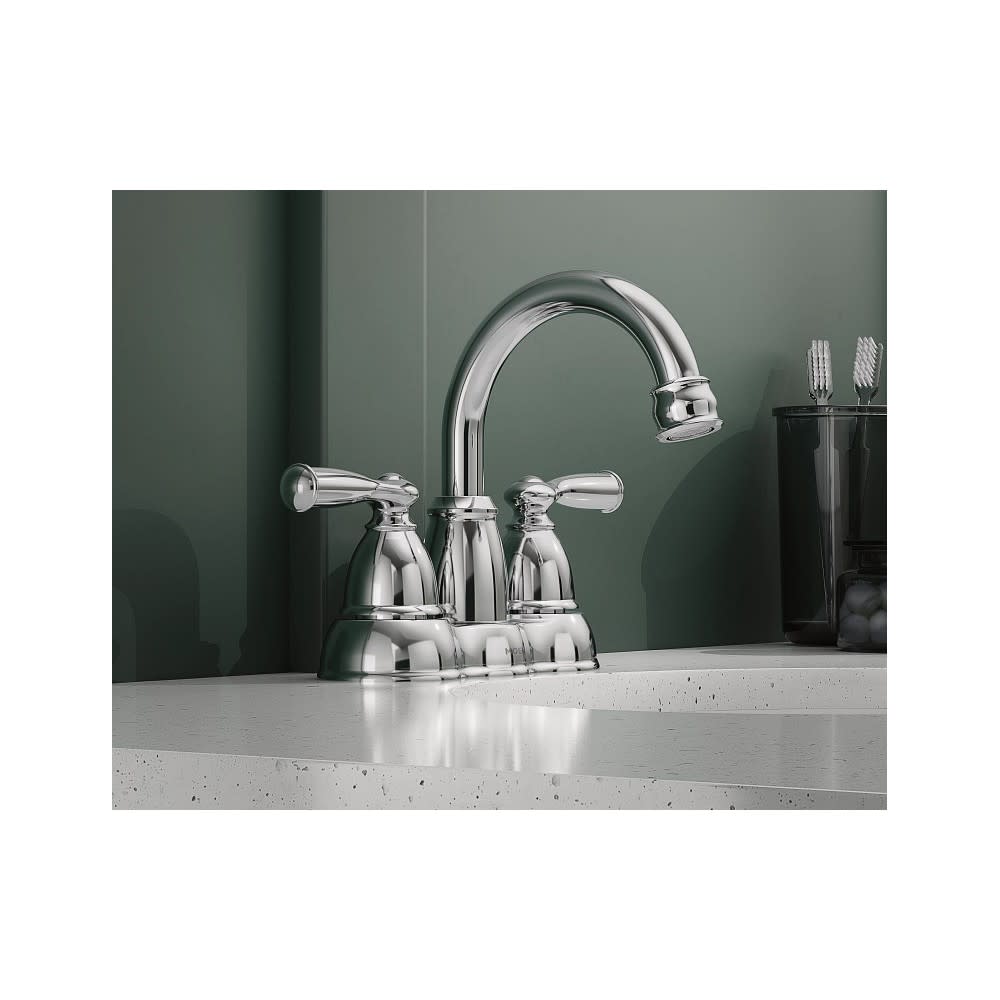 Moen Banbury Bathroom Lavatory Faucet Chrome 2 Handle High Arc