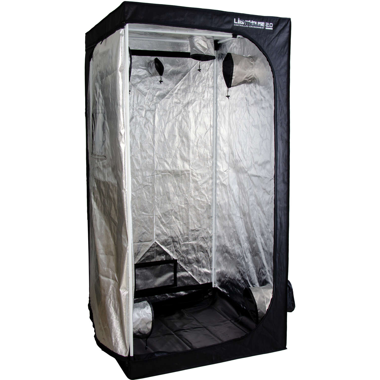 Hydrofarm Lighthouse 2.0 18 W Hydroponic Grow Tent 78 in. H X 36 in. W