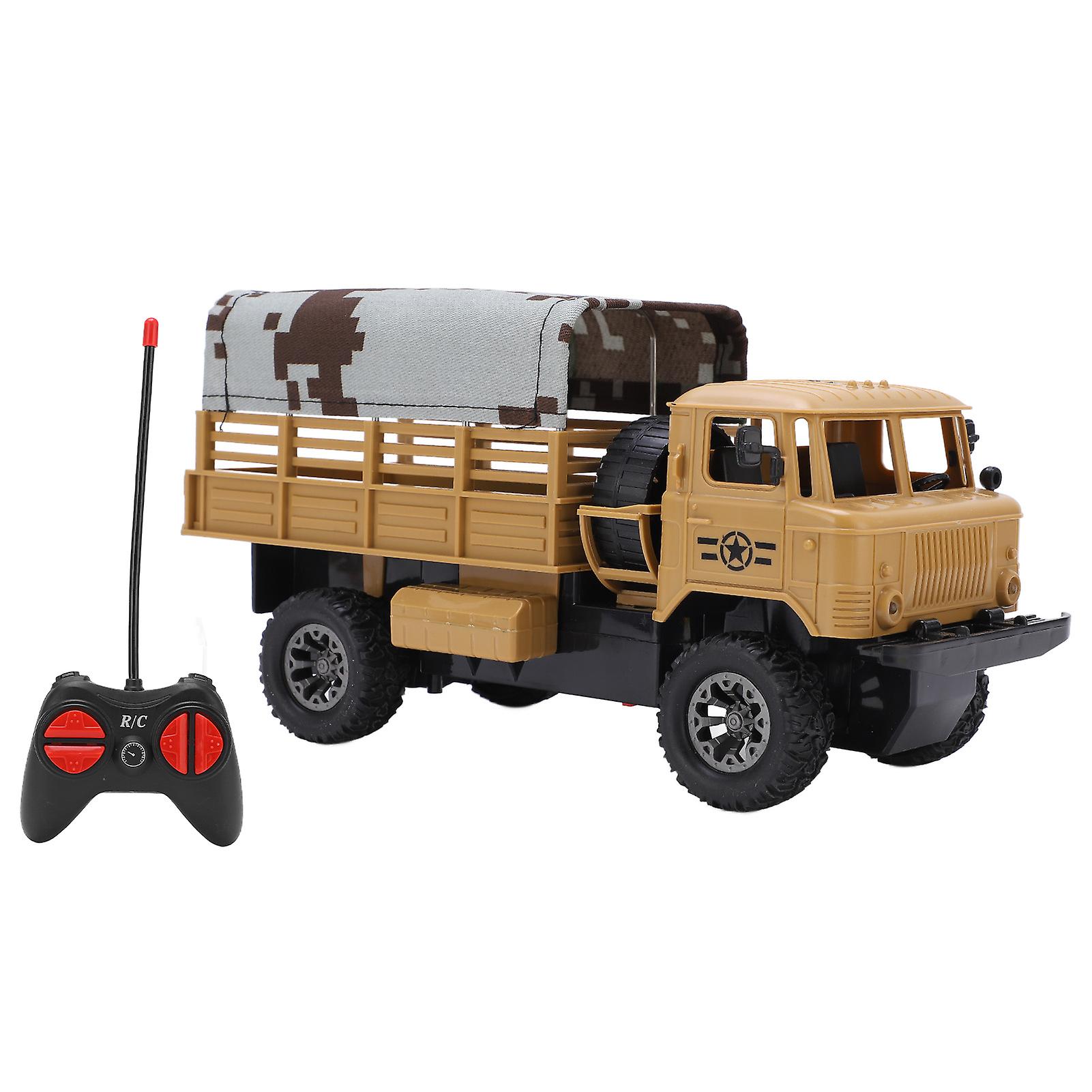 Rc Military Truck 4ch Remote Control Military Vehicle Toy With Led Lights And Detachable Tent For Kids Boysrc Military Vehicles