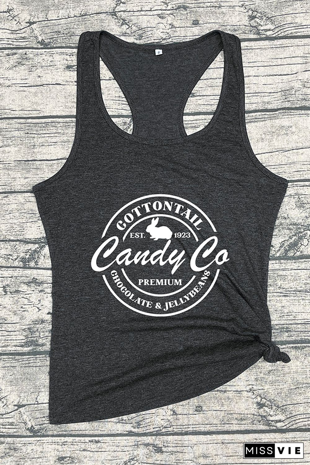 Cottontail Candy Company-Happy Easter Sleeveless Tank Top Wholesale