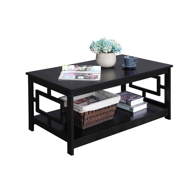 Town Square Coffee Table With Shelf Breighton Home