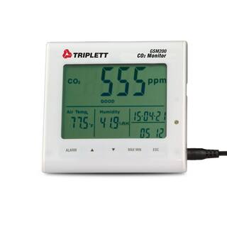 TRIPLETT Air Quality Carbon Dioxide Monitor GSM200