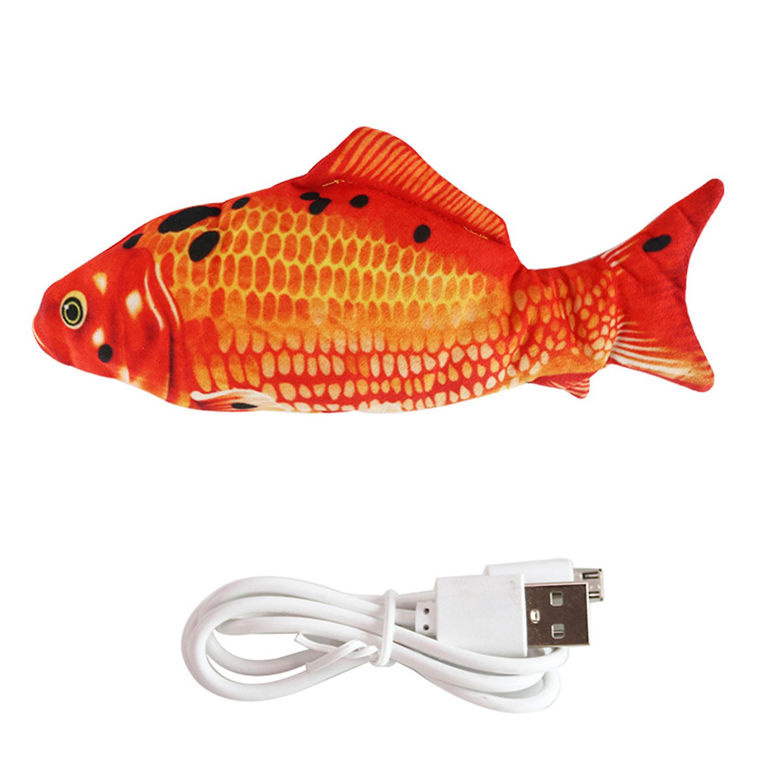 Pet Supplies Explosive Electric Simulation Fish Will Beating Cat Toys Automatically Tease Cat Toys To Send Catnip Red Regular Version Without Mint No.