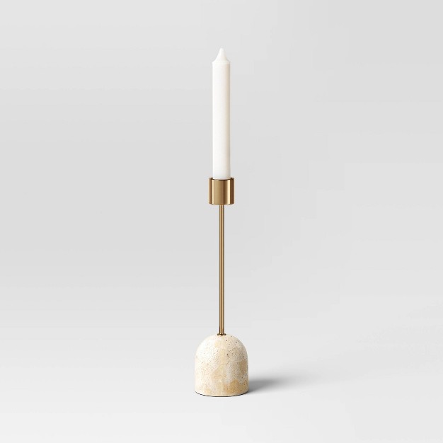 Luxe Marble Taper Candle Holder