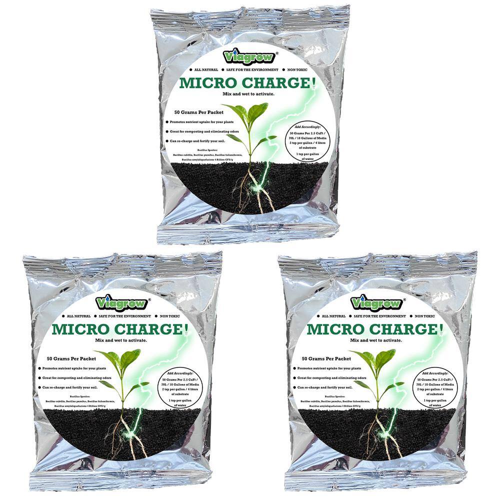 Viagrow 10 oz. Micro Charge50g Per Pack (3-Pack) VMC150