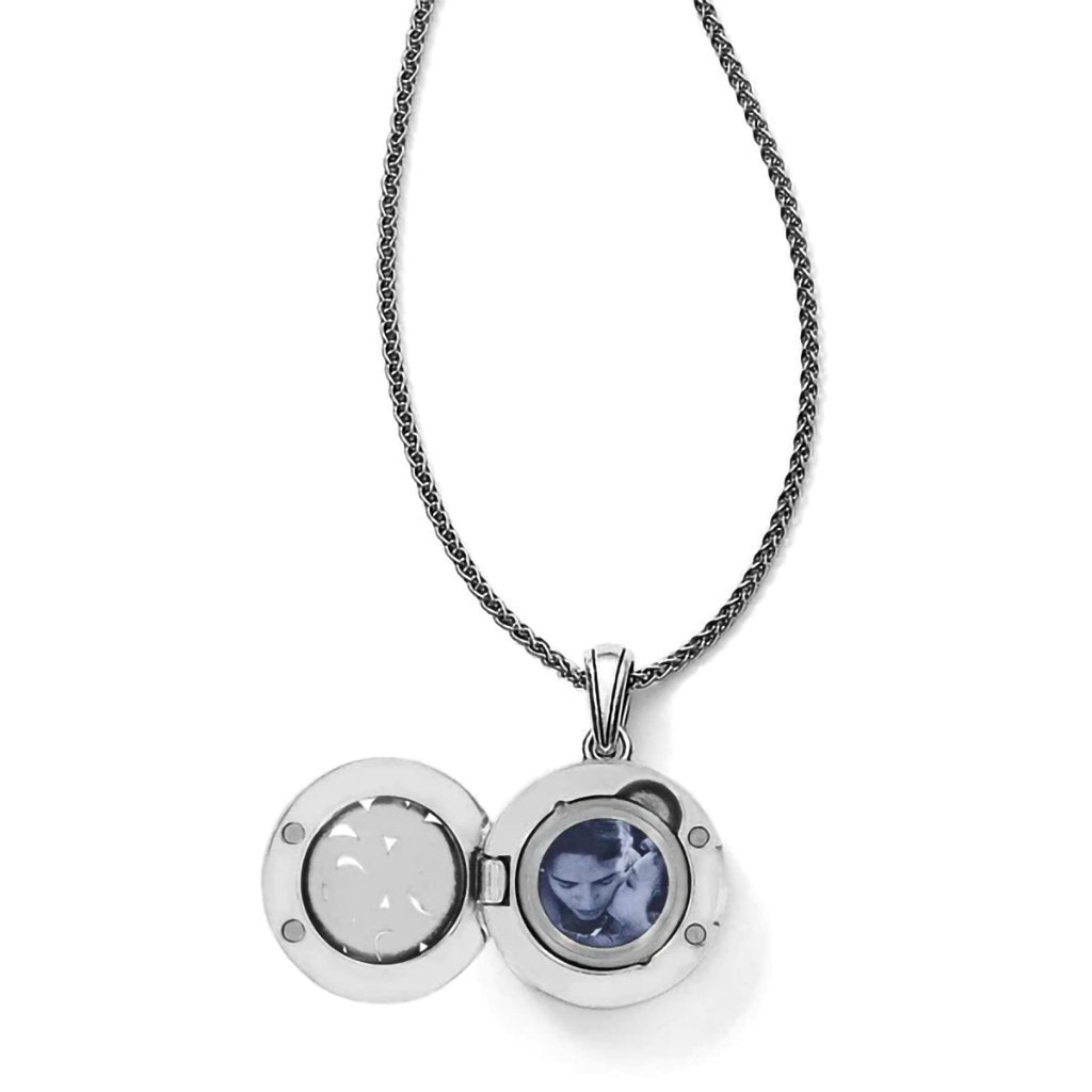 Brighton  Spin Master Convertible Locket Necklace in Silver-Gold