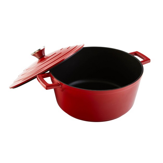 Imusa 5qt Cast Aluminum Dutch Oven Red