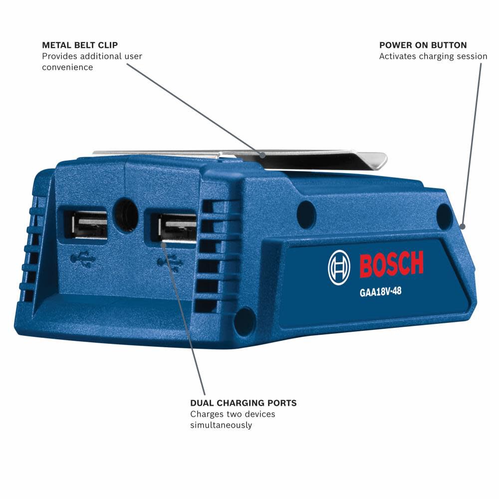 Bosch 18V USB Portable Power Adapter GAA18V-48N from Bosch