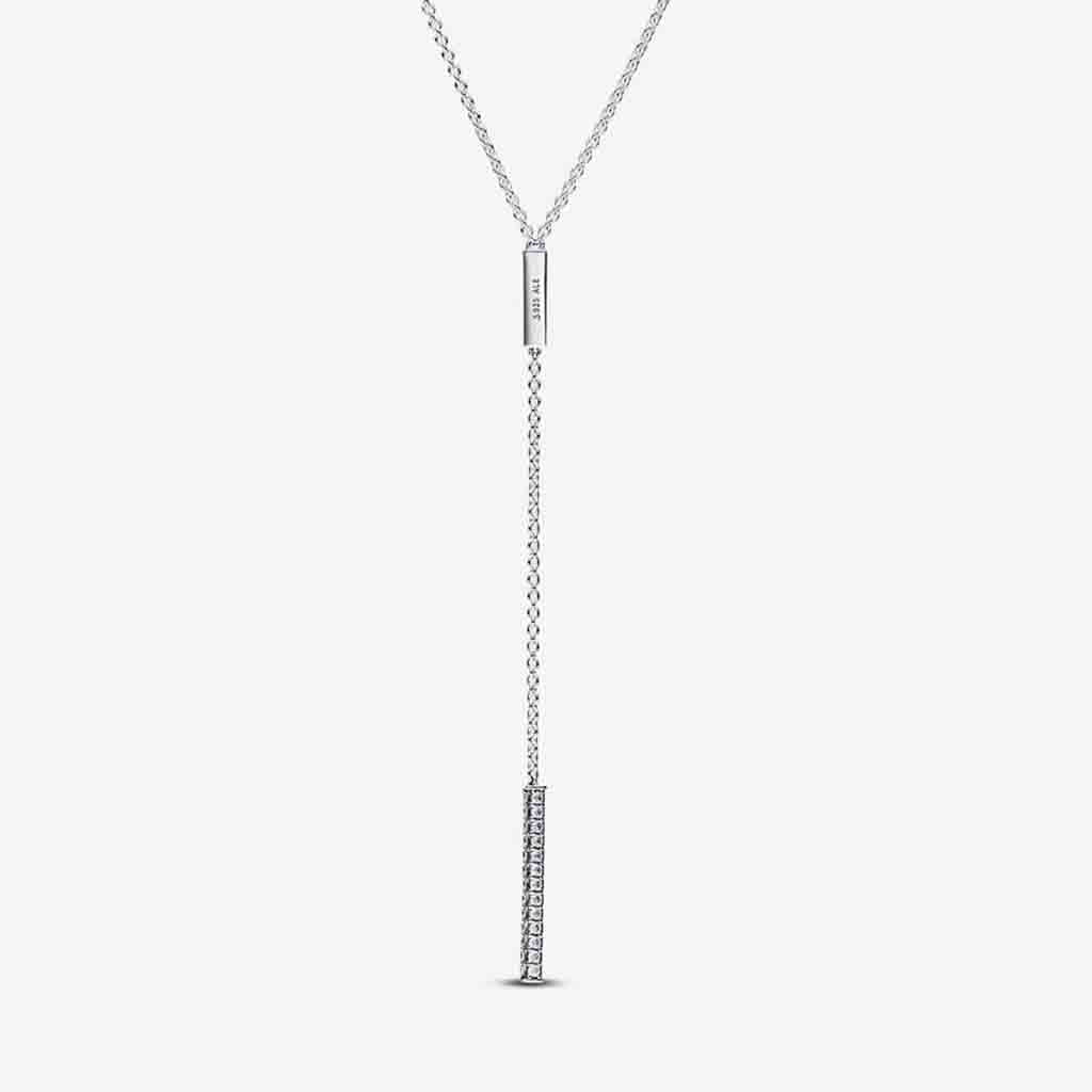 PANDORA  Pandora Timeless Pavé Prism Drop Necklace