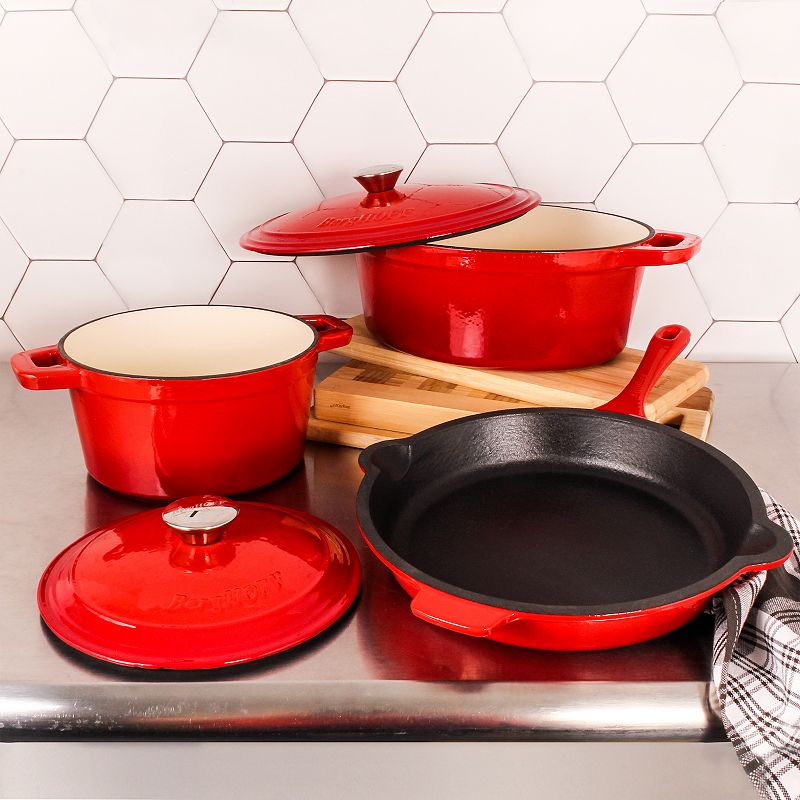 BergHOFF Neo 5-pc. Cast-Iron Dutch Ovens and Frypan Set