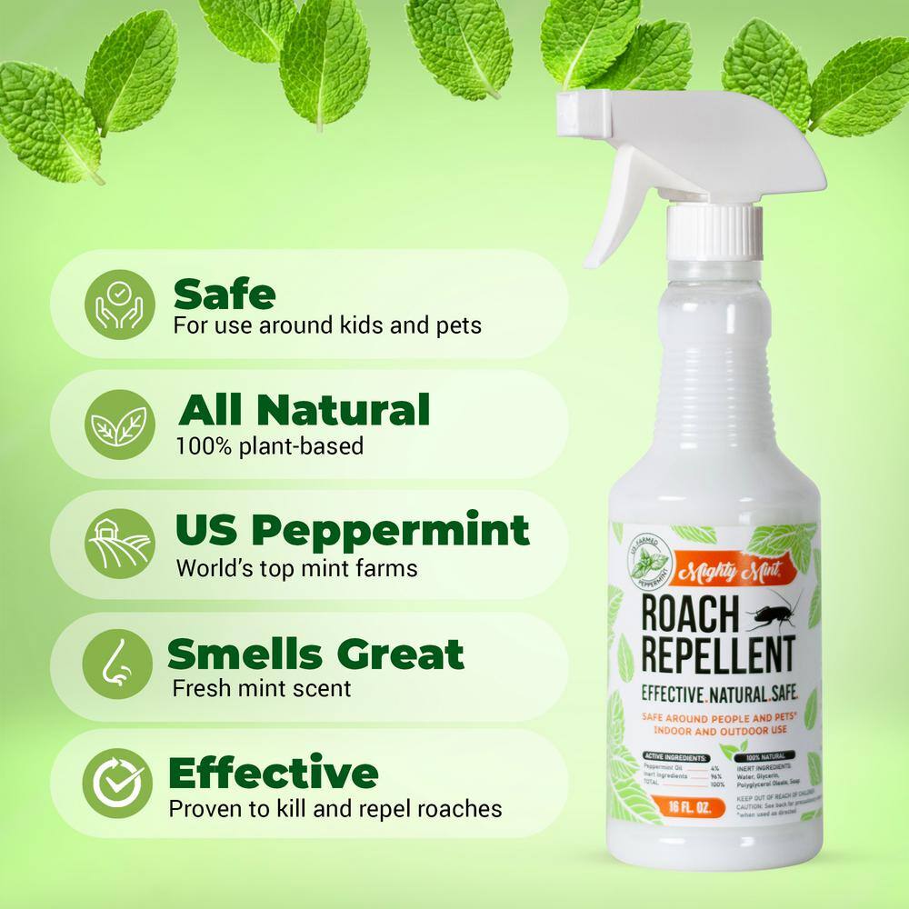 Mighty Mint 16 oz. Roach Repellent Natural Peppermint Oil Spray CS-16