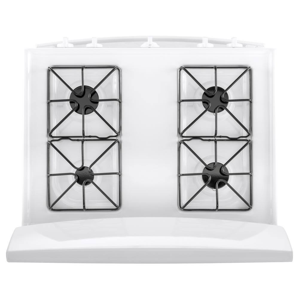 GE 30 in. 4.8 cu. ft. Freestanding Gas Range in White JGBS30DEKWW