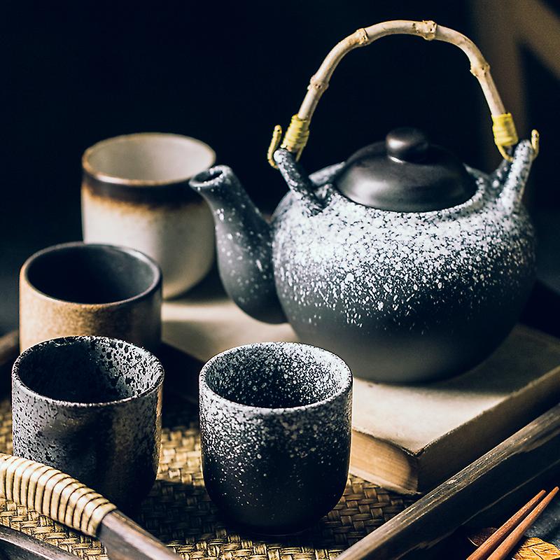 150ml Japanese Hand-painted Kung Fu Teacup Ceramic Cup Water Cup Sushi Tableware Cooking Beverage Sushi Tea Set Cup Pot New