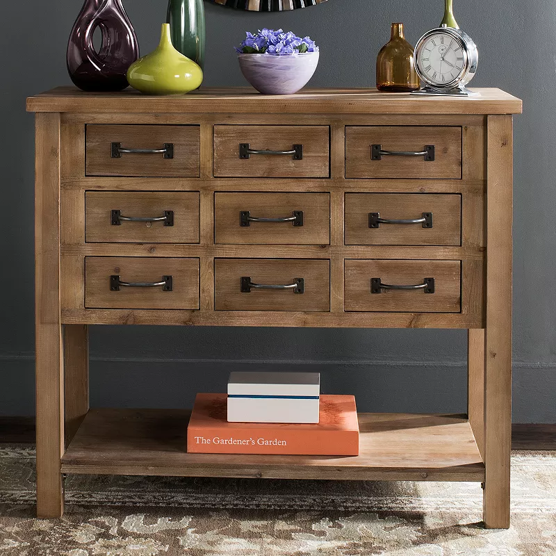 Safavieh Rustic 9-Drawer Storage Cabinet