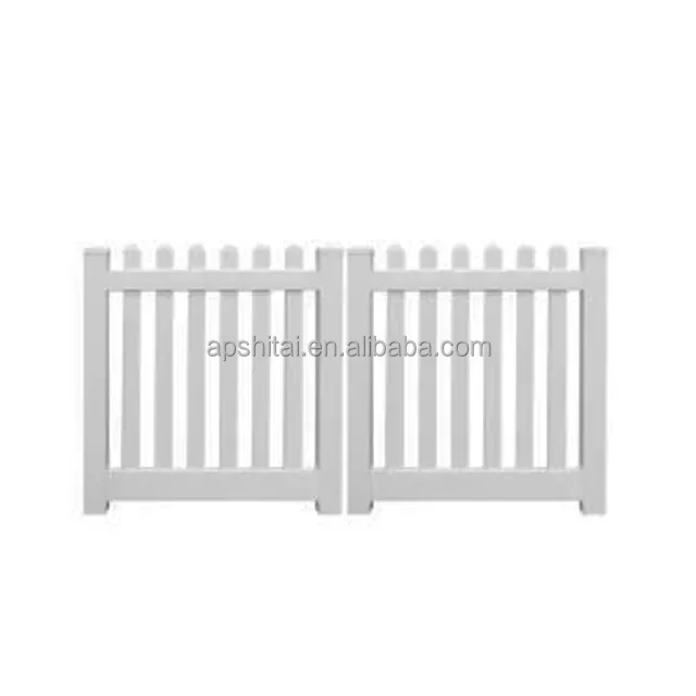 vertical garden supplies adjustable white vinyl privacy pvc picket fencing private garden decoration fence