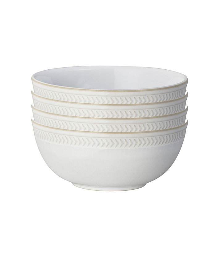 Denby Canvas Textured Cereal Bowls Set of 4