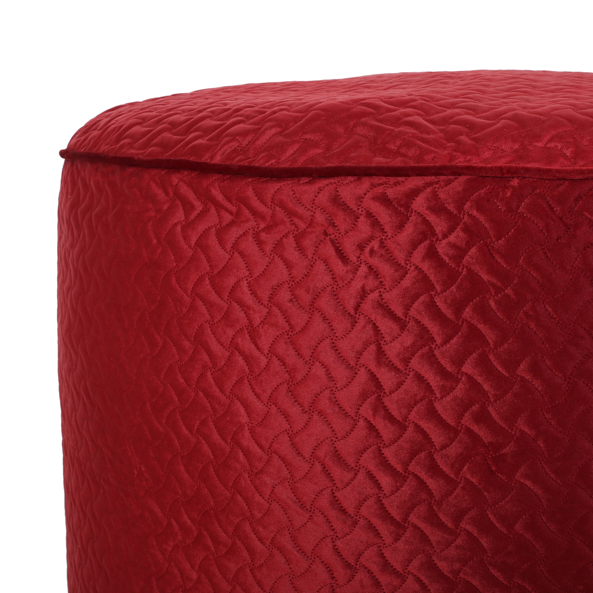 Vito Glam 4 Foot Velvet Quilt Patterned Beanbag