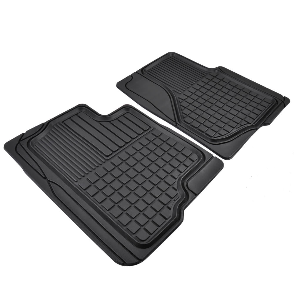 Motor Trend Custom Fit Car Floor Mats for Ford F 150 2009-2014 (Exact Fit) - Heavy Duty All Weather Rubber Mats， 3 Piece w/ Rear Liner