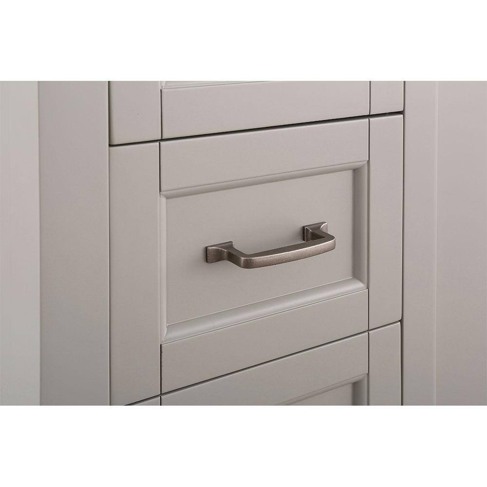 Home Decorators Collection Ashburn 36 in. W x 21.75 in. D Vanity Cabinet in Grey ASGRA3621DL