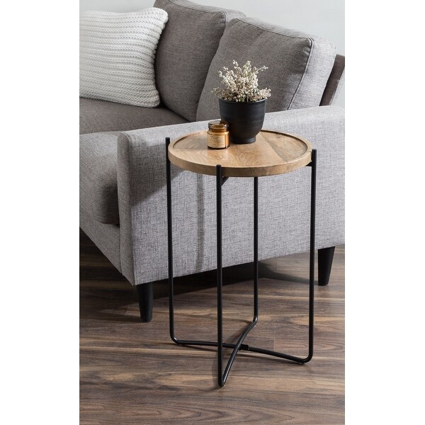 Kate and Laurel Vale Round Side Table