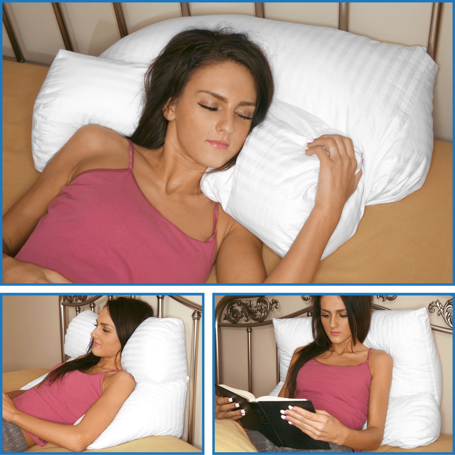 Deluxe Comfort Incline Wedge Backrest Pillow