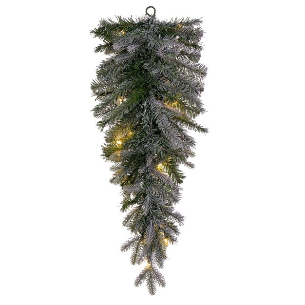 Vickerman Artificial Frosted Douglas Fir Teardrop