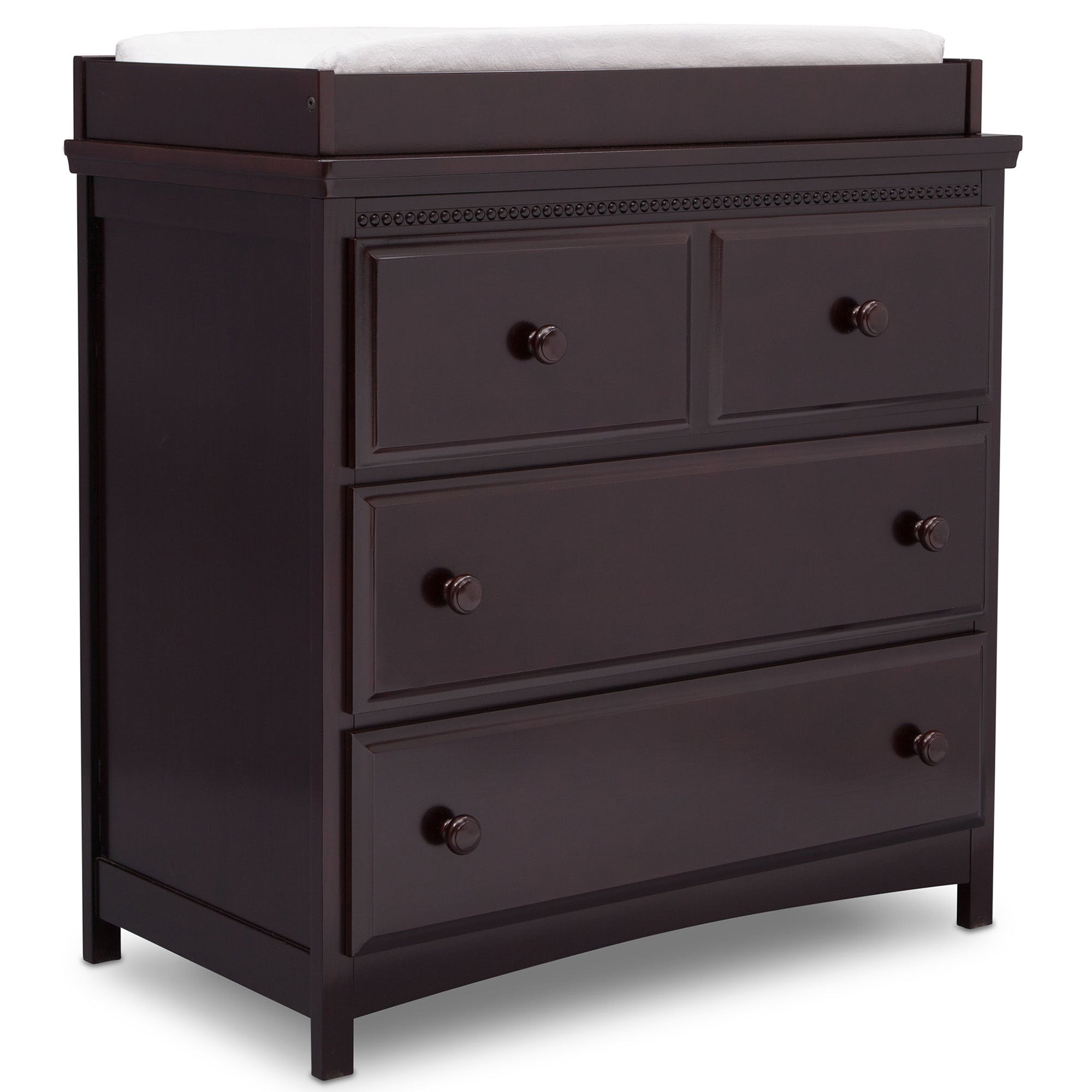 Delta Children Waverly 3 Drawer Dresser with Changing Top, Dark Chocolate