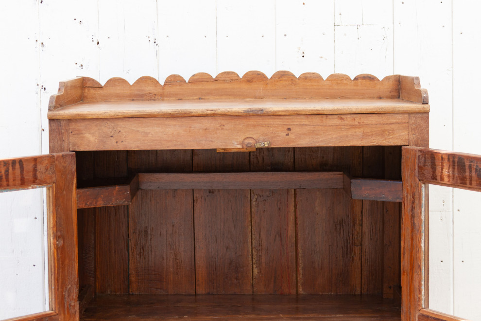 Antique Teak Colonial Cabinet   Transitional   Accent Chests And Cabinets   by De cor  Houzz