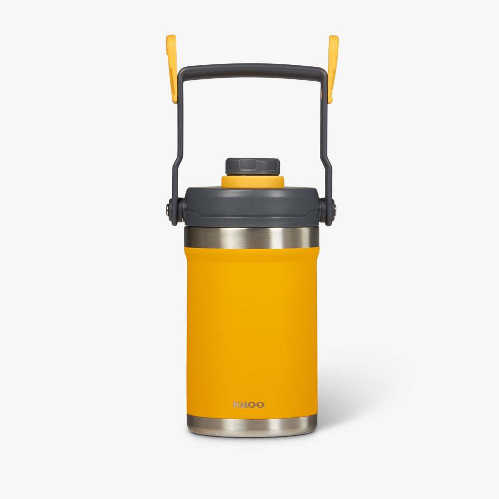 Igloo Sports Water Jug Reusable Stainless Steel Yellow 1/2 Gallon