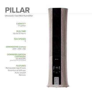 AIRCARE Pillar 1.7 Gal. Ultrasonic Humidifier for 750 sq. ft. PU320DDWD-EC