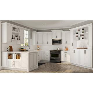 Hampton Bay 91.5 in. W x 0.75 in. H Scribe Molding in Satin White KAMS-SW