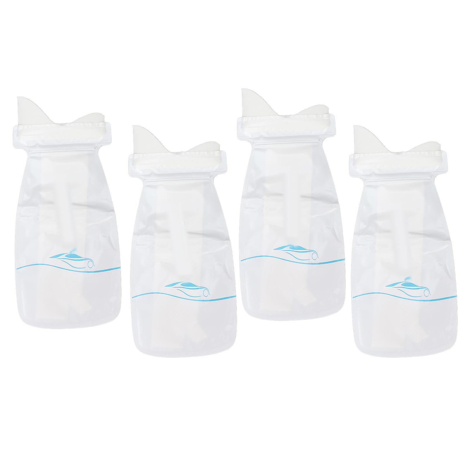 4pcs Disposable Urine Bags Effective Sealing Unisex Design Compact Portable Convenient Toilet Tool For Outdoor