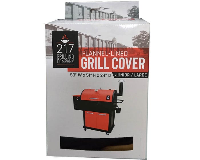 217 Grilling Company Large - Junior Flannel Pellet Cover - RK80A5